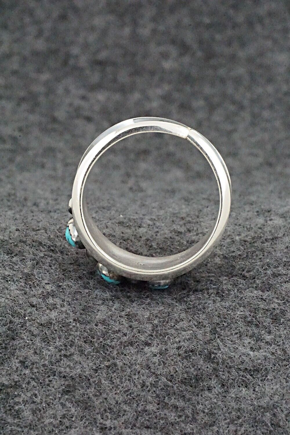 Turquoise & Sterling Silver Ring - Paul Largo - Size 11.75