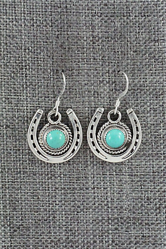 Turquoise and Sterling Silver Earrings - Sharon McCarthy