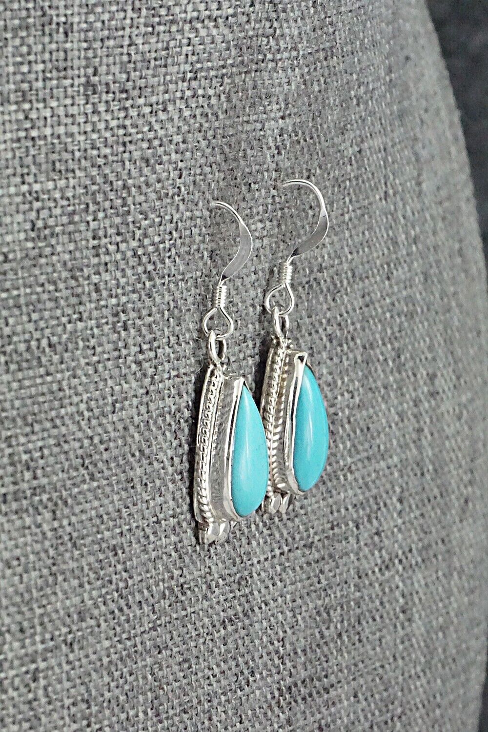 Turquoise and Sterling Silver Earrings - Sharon McCarthy