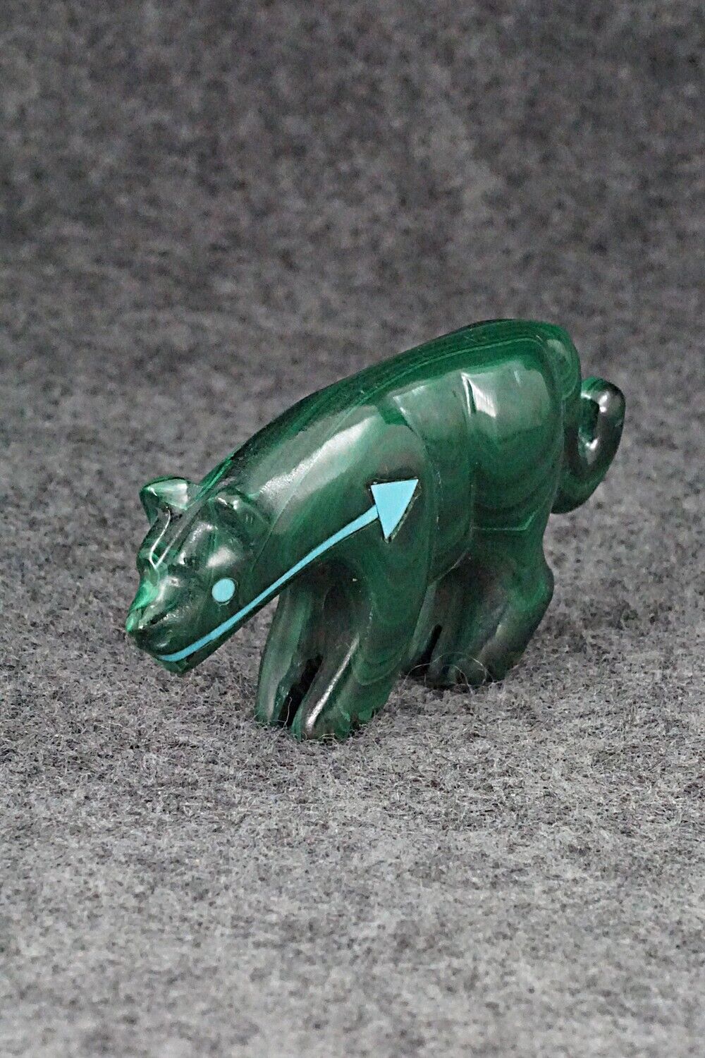 Mountain Lion Zuni Fetish Carving - Andres Quandelacy