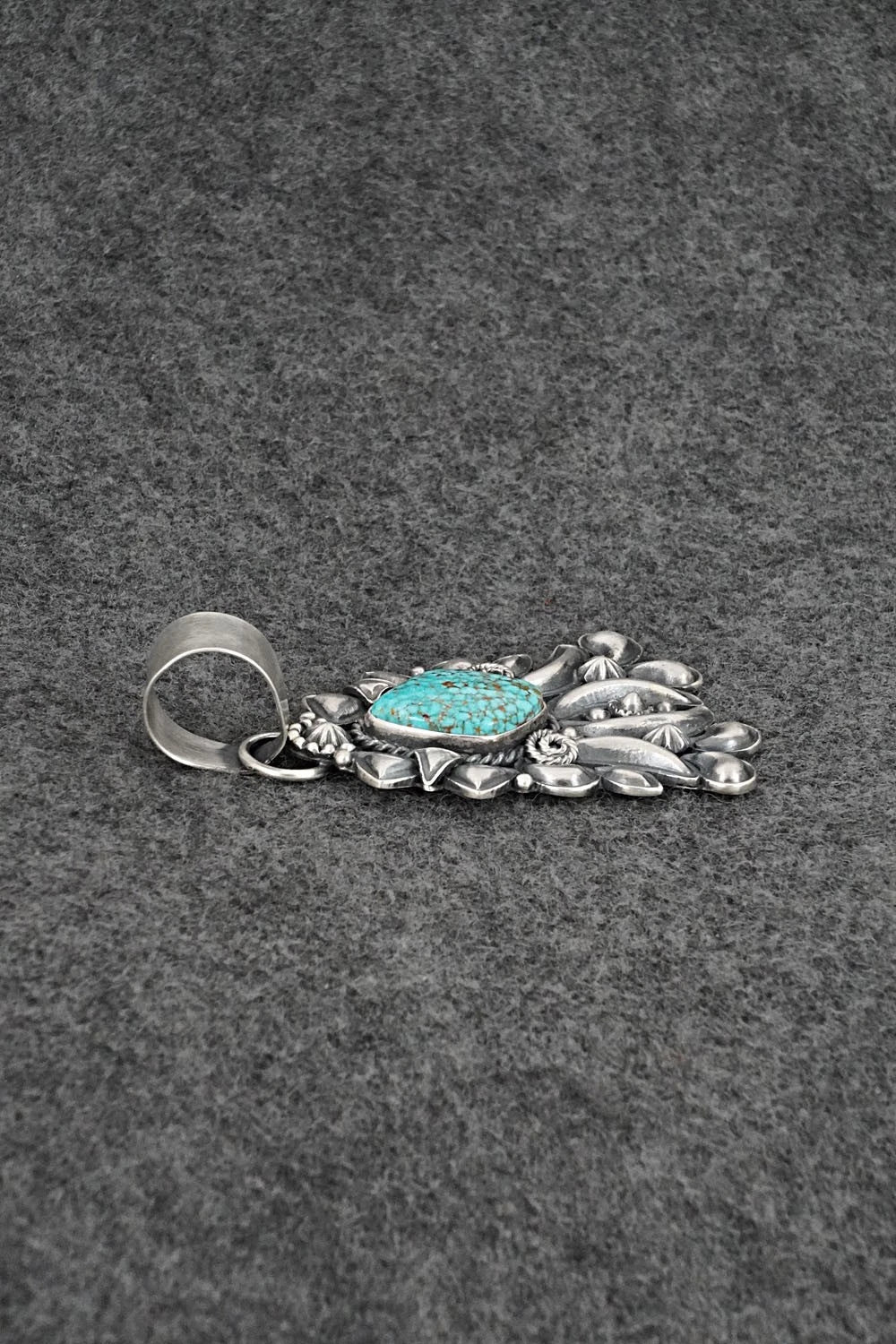 Turquoise and Sterling Silver Pendant - Derrick Gordon