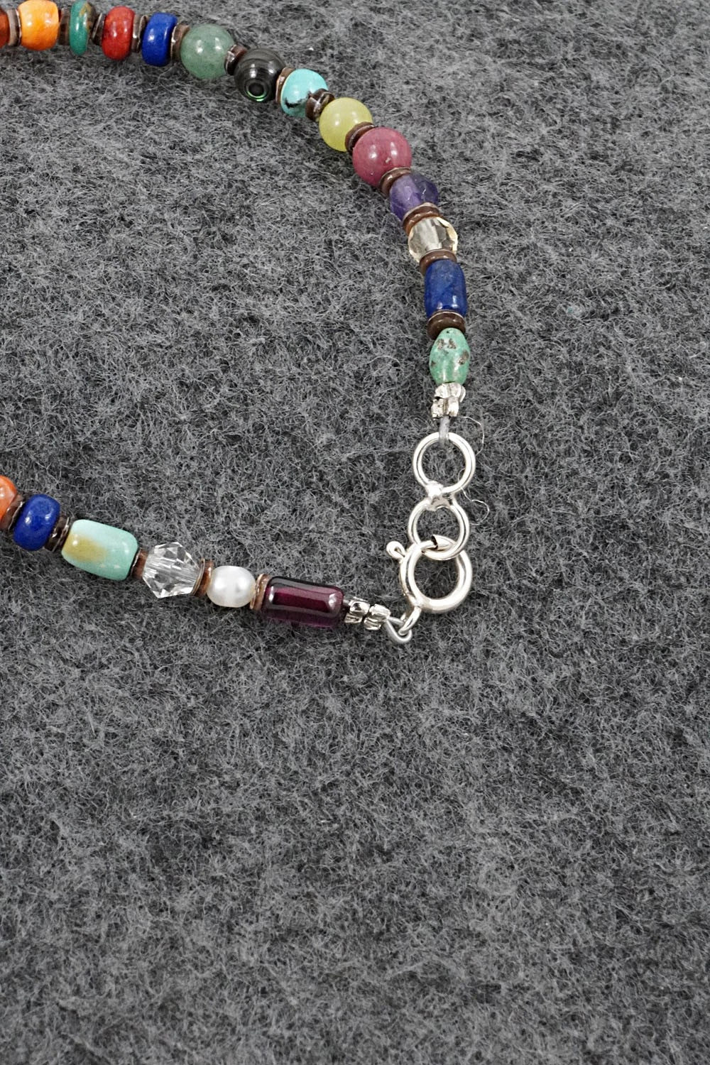 Multi-Stone & Sterling Silver Bracelet - Helen Tsosie