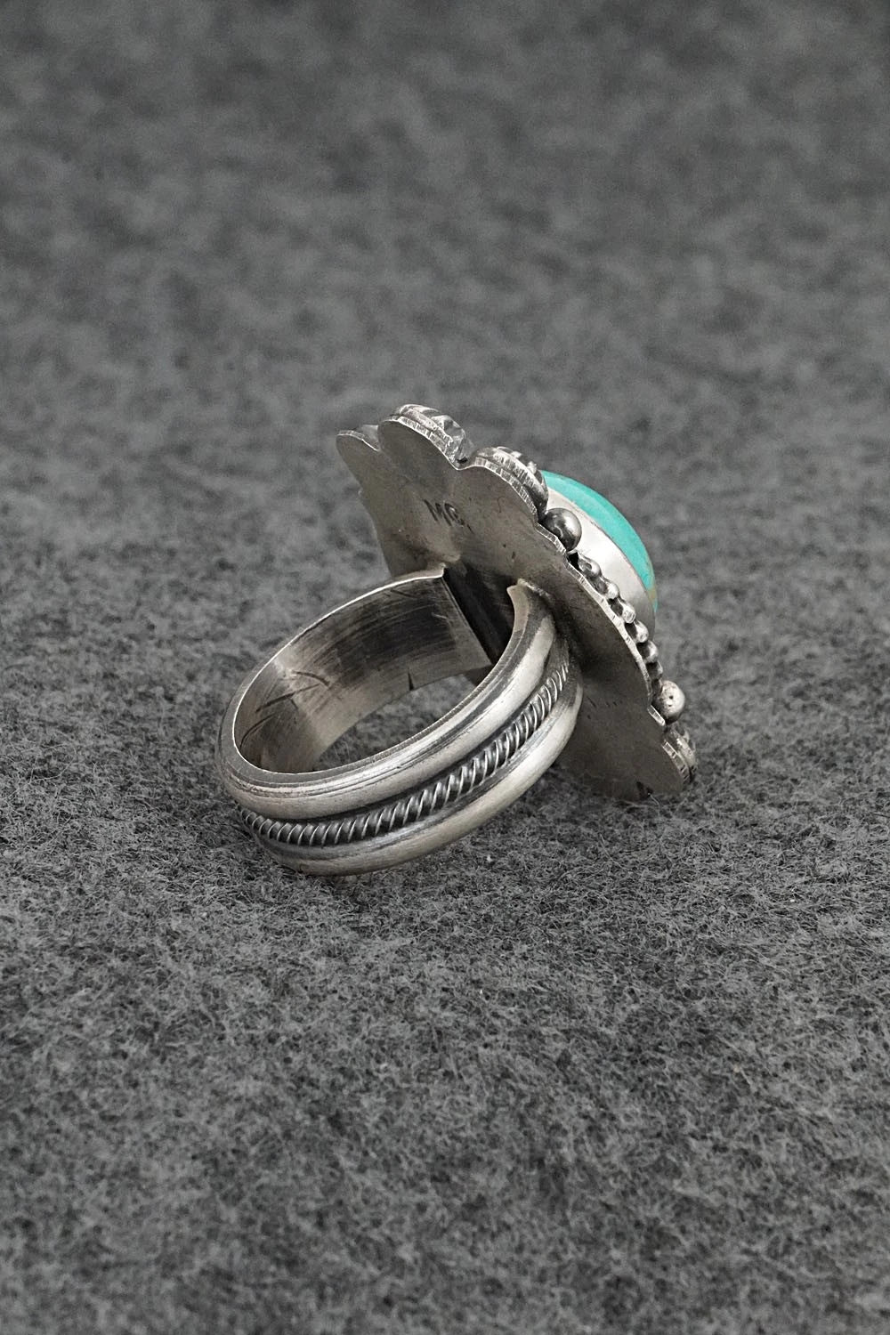 Turquoise & Sterling Silver Ring - Michael Calladitto - Size 9