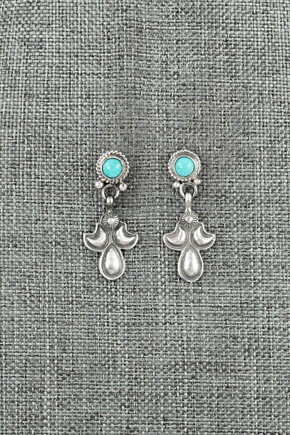 Turquoise & Sterling Silver Earrings - Sharon McCarthy