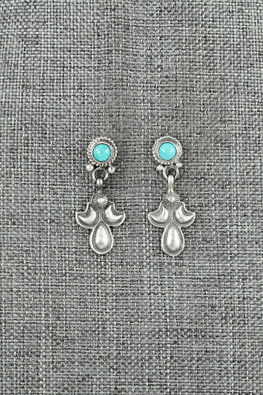 Turquoise & Sterling Silver Earrings - Sharon McCarthy