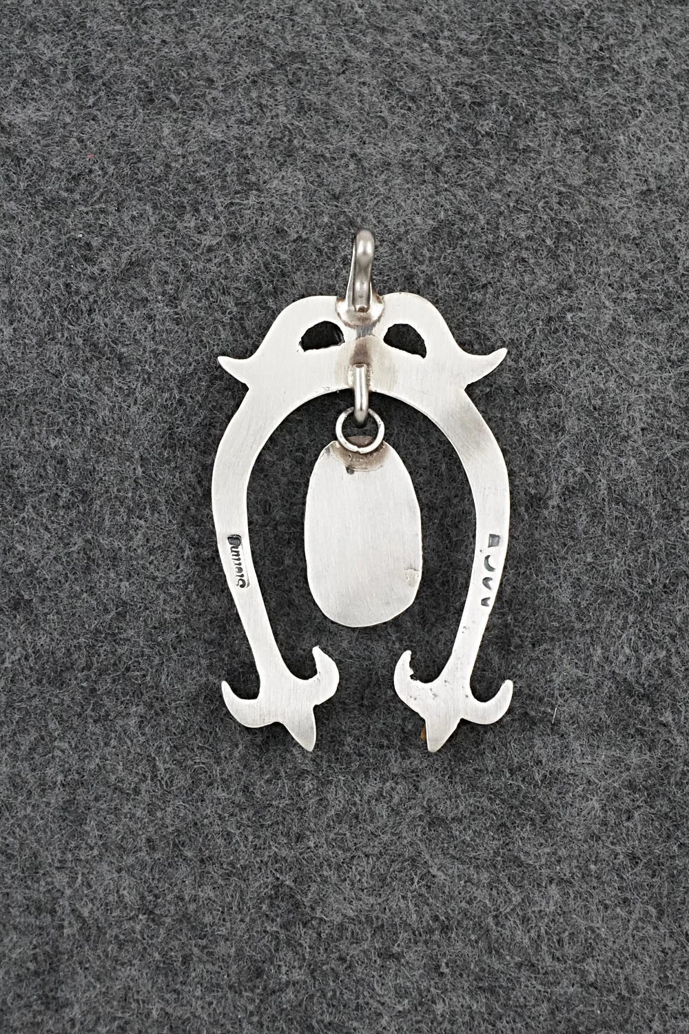 Turquoise and Sterling Silver Pendant - Martha Cayatineto