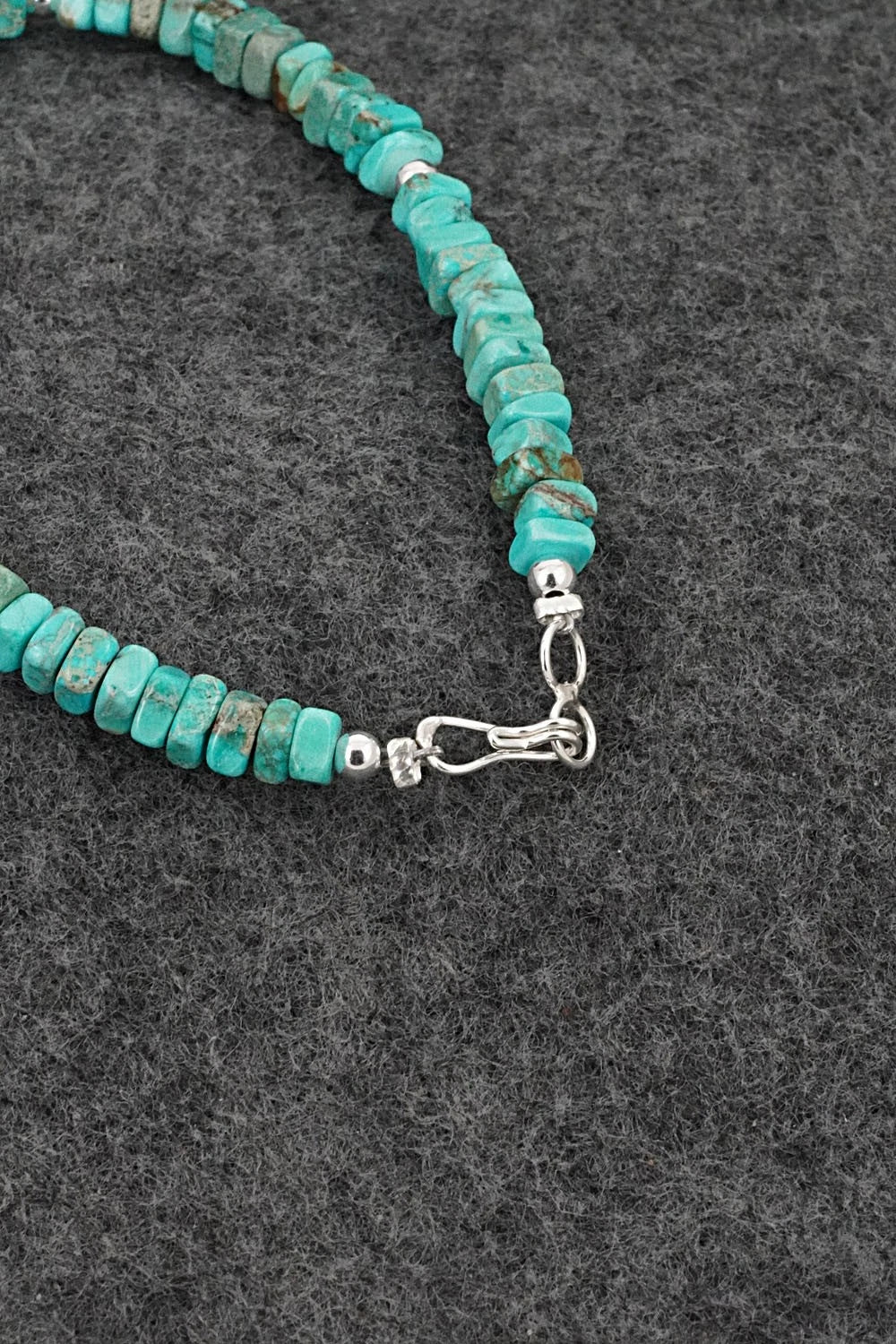 Turquoise & Sterling Silver Bracelet - Doreen Jake