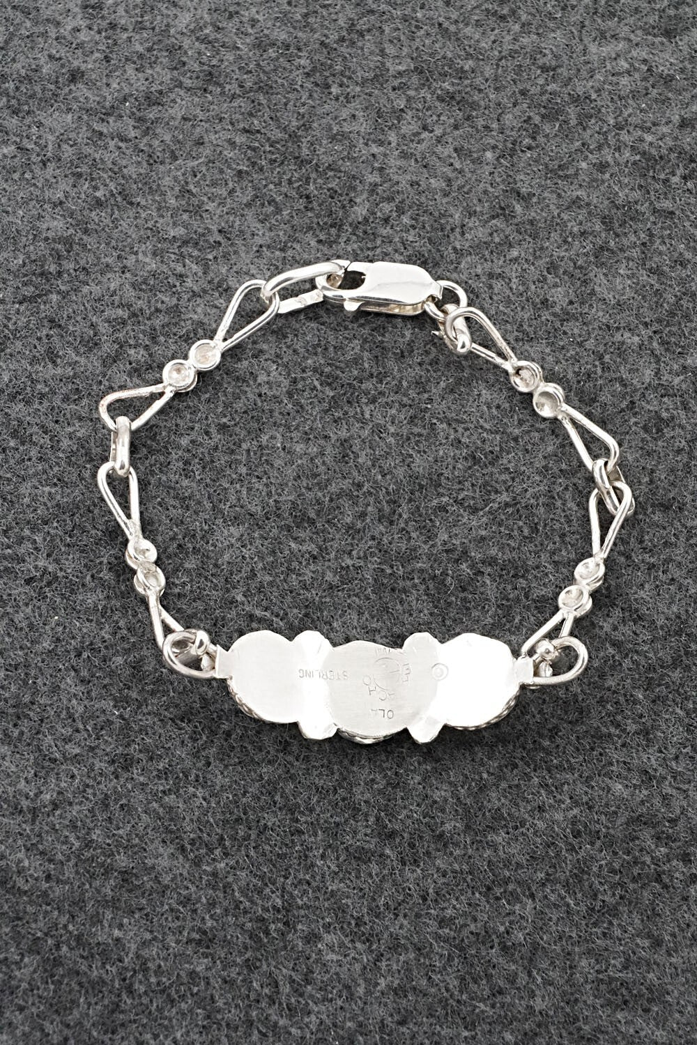 Multi-Stone & Sterling Silver Link Bracelet - Ola Eriacho