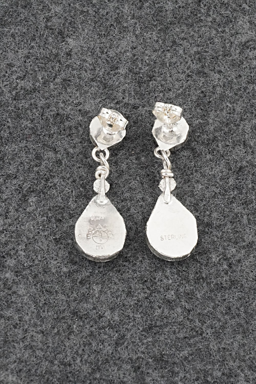 Multi Stone Inlay & Sterling Silver Earrings - Ola Eriacho