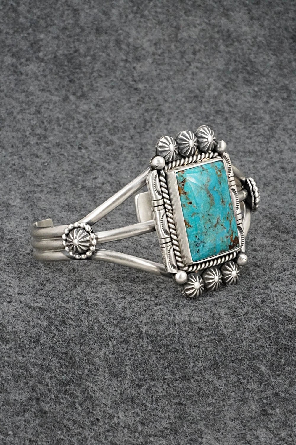 Turquoise & Sterling Silver Bracelet - Michael Calladitto