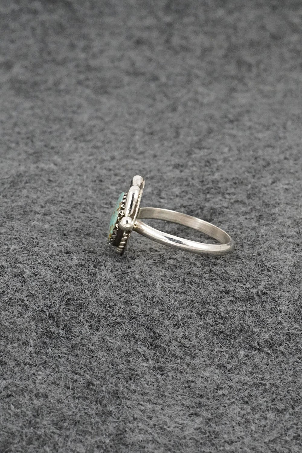 Turquoise & Sterling Silver Ring - Priscilla Reeder - Size 8