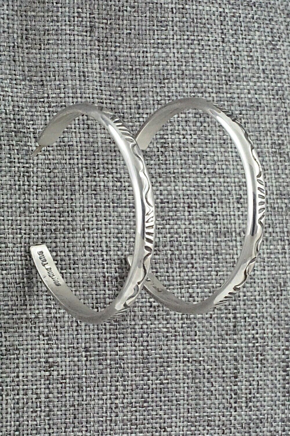 Sterling Silver Hoop Earrings - Elaine Tahe