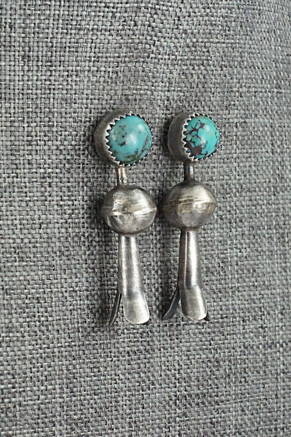 Turquoise & Sterling Silver Earrings - Emily Tsosie