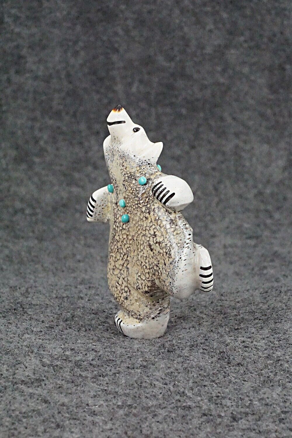 Dancing Bear Zuni Fetish Carving - Claudia Peina