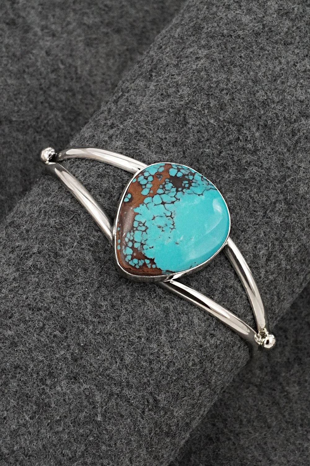 Turquoise & Sterling Silver Bracelet - Eugene Gruber