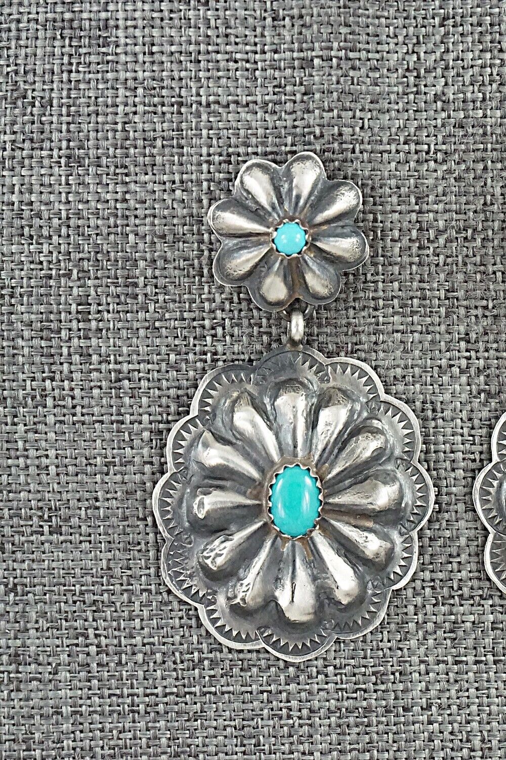 Turquoise & Sterling Silver Earrings - Rita Lee