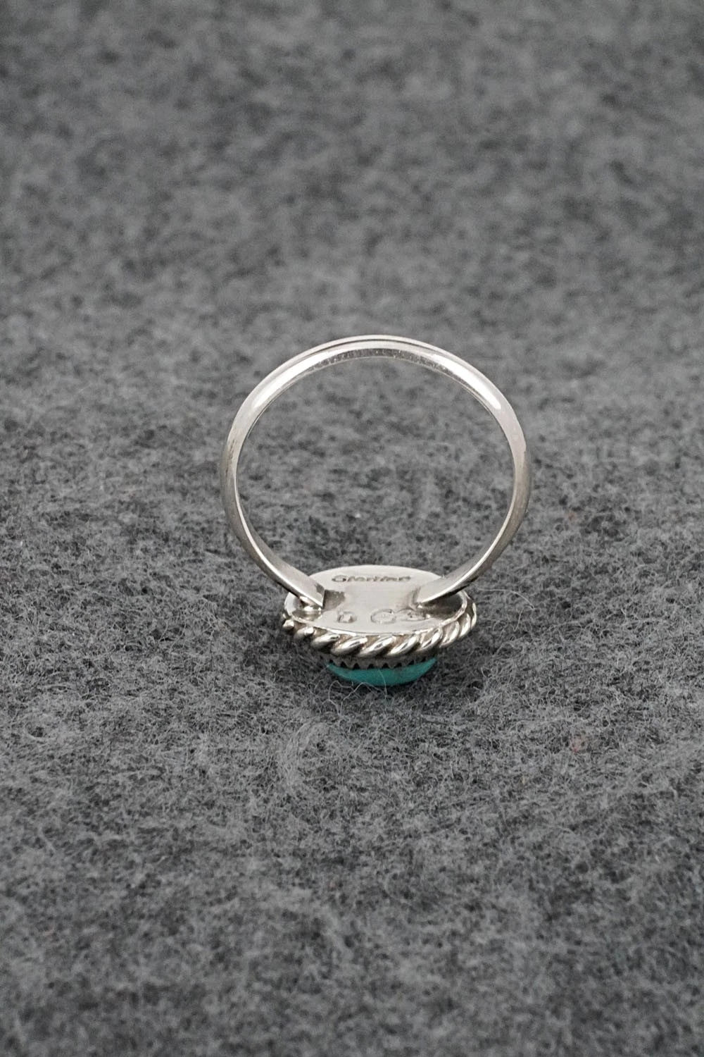 Turquoise & Sterling Silver Ring - Darius Arviso - Size 7.5