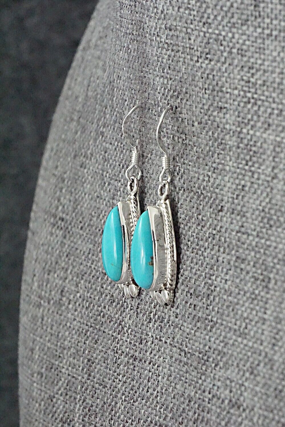 Turquoise and Sterling Silver Earrings - Sharon McCarthy