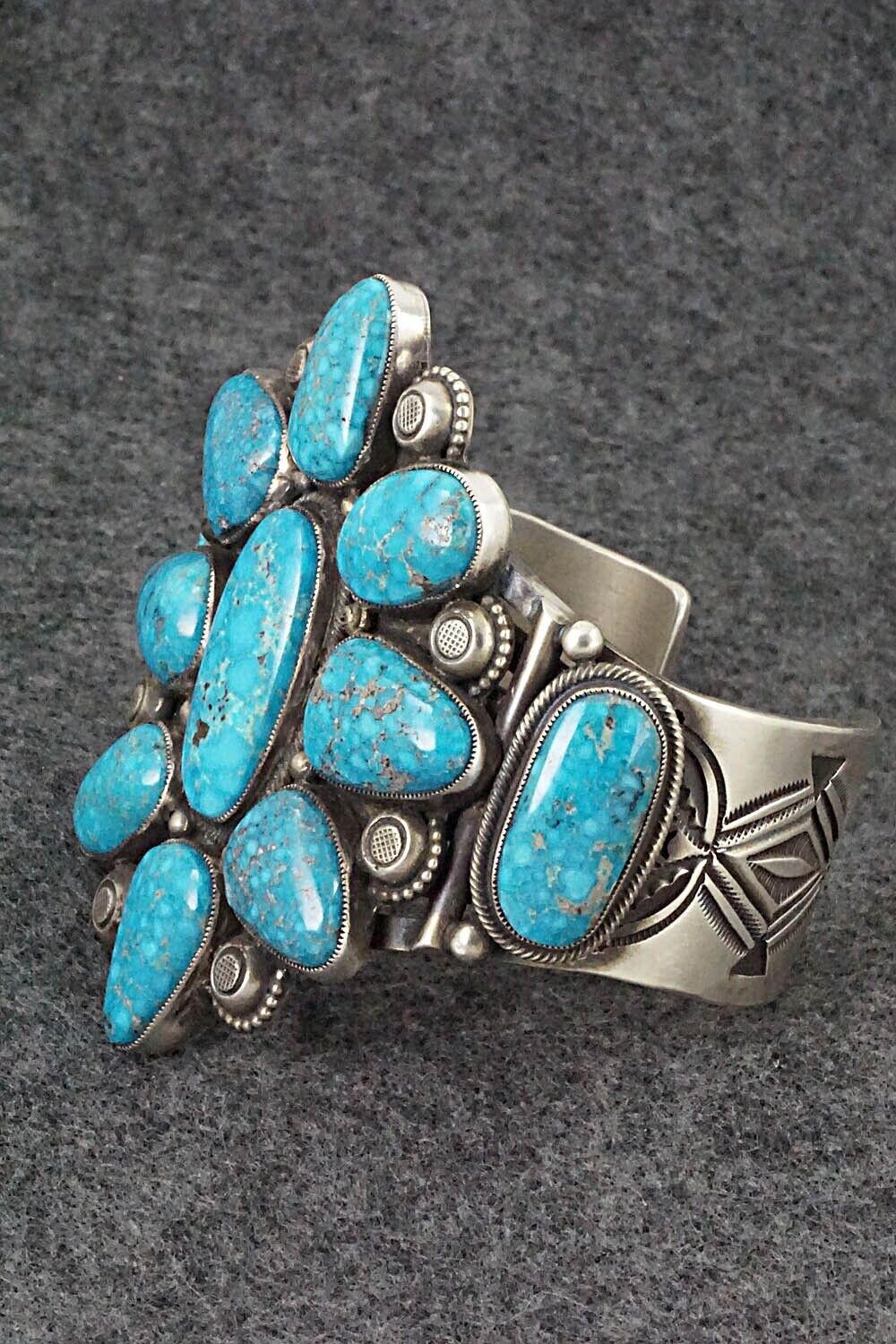 Turquoise and Sterling Silver Bracelet - Calvin Martinez