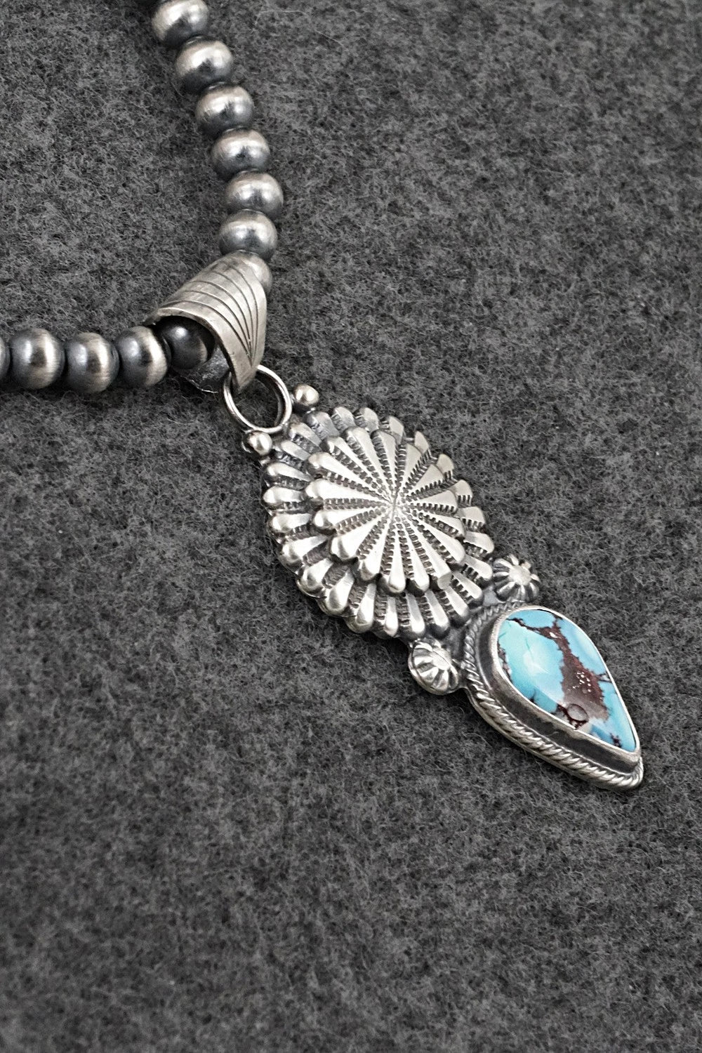 Turquoise & Sterling Silver Necklace - Sharon McCarthy