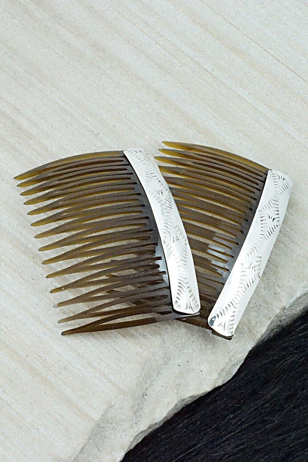 Sterling Silver Hair Combs - Randall Dalgai