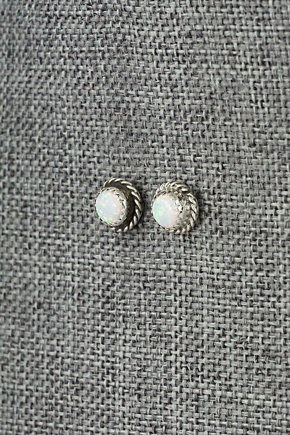 Opalite & Sterling Silver Earrings - Larson Chee