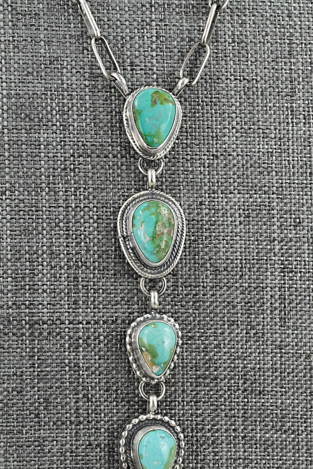 Turquoise & Sterling Silver Necklace - Bobby Johnson