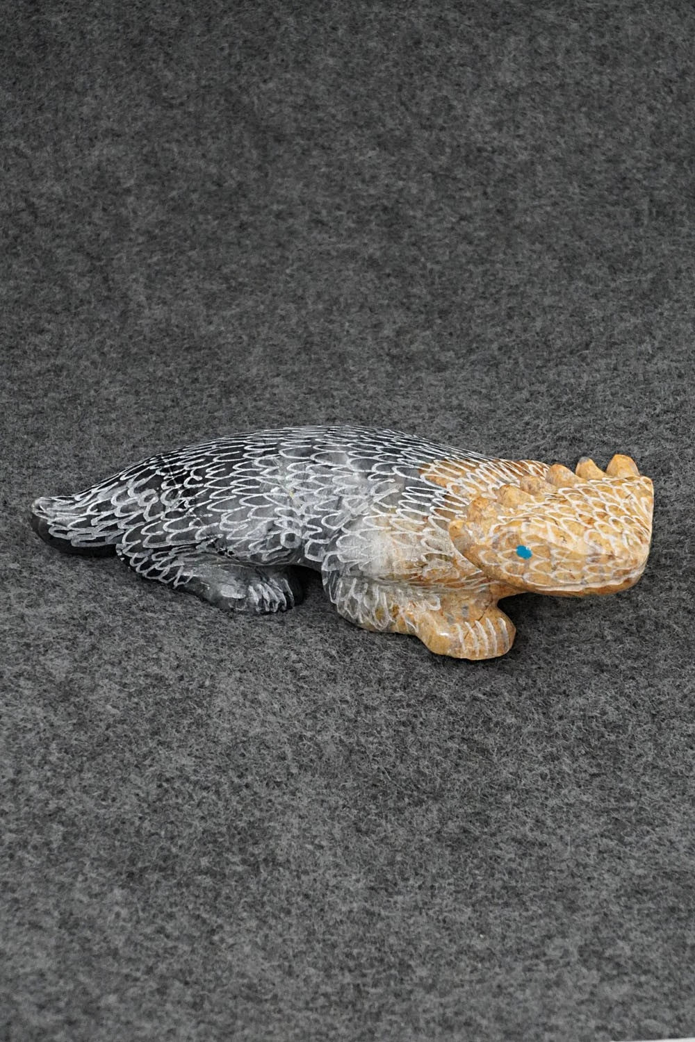 Horned Toad Zuni Fetish Carving - Nelson Yatsattie