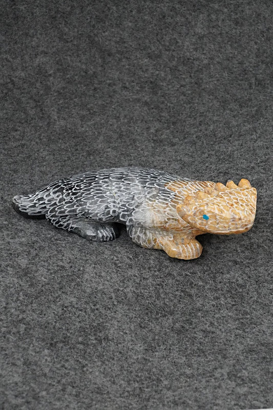 Horned Toad Zuni Fetish Carving - Nelson Yatsattie