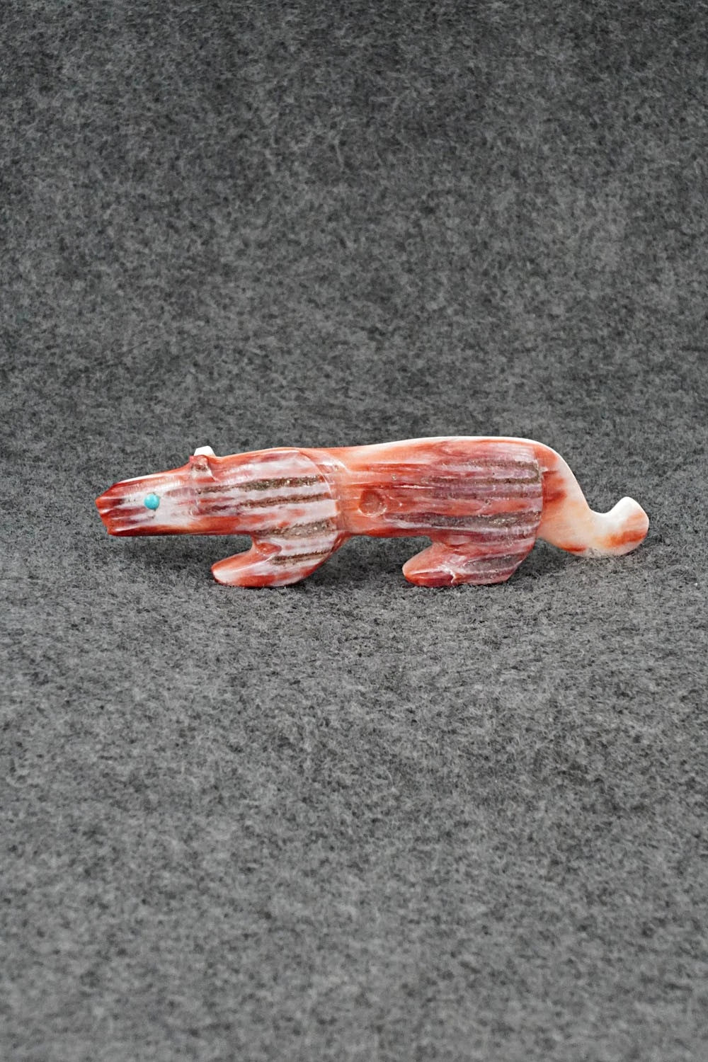 Mountain Lion Zuni Fetish Carving - Ronnie Lunasee
