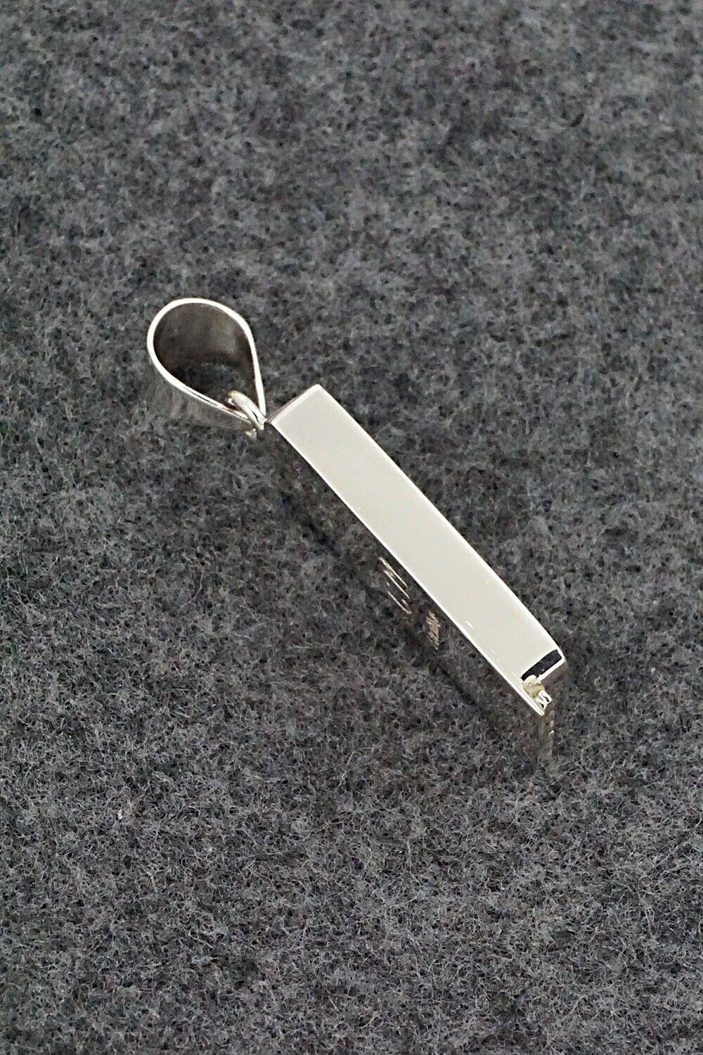 Multi-Stone & Sterling Silver Pendant - Curtis Manygoats