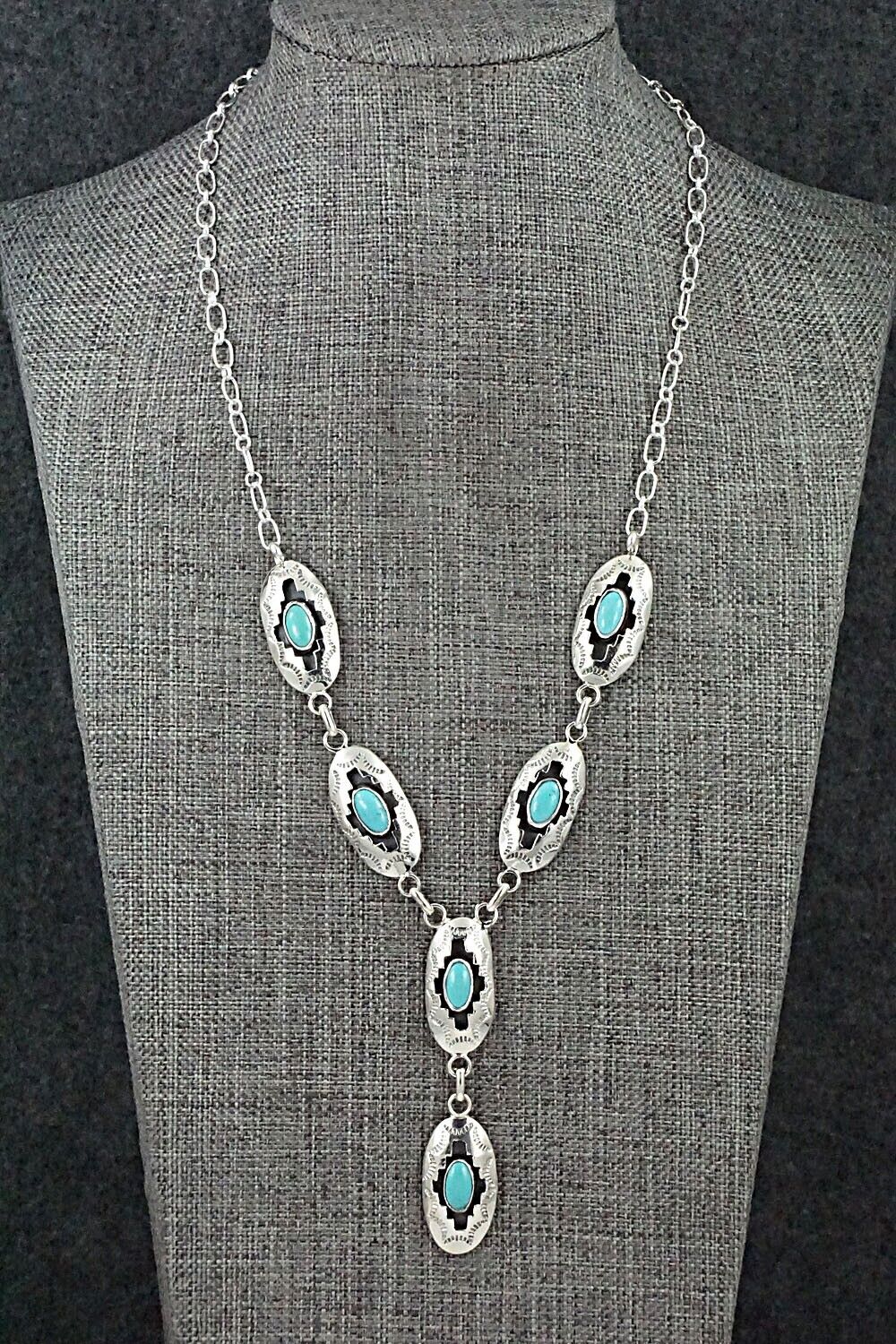 Turquoise & Sterling Silver Necklace - Bobby Platero