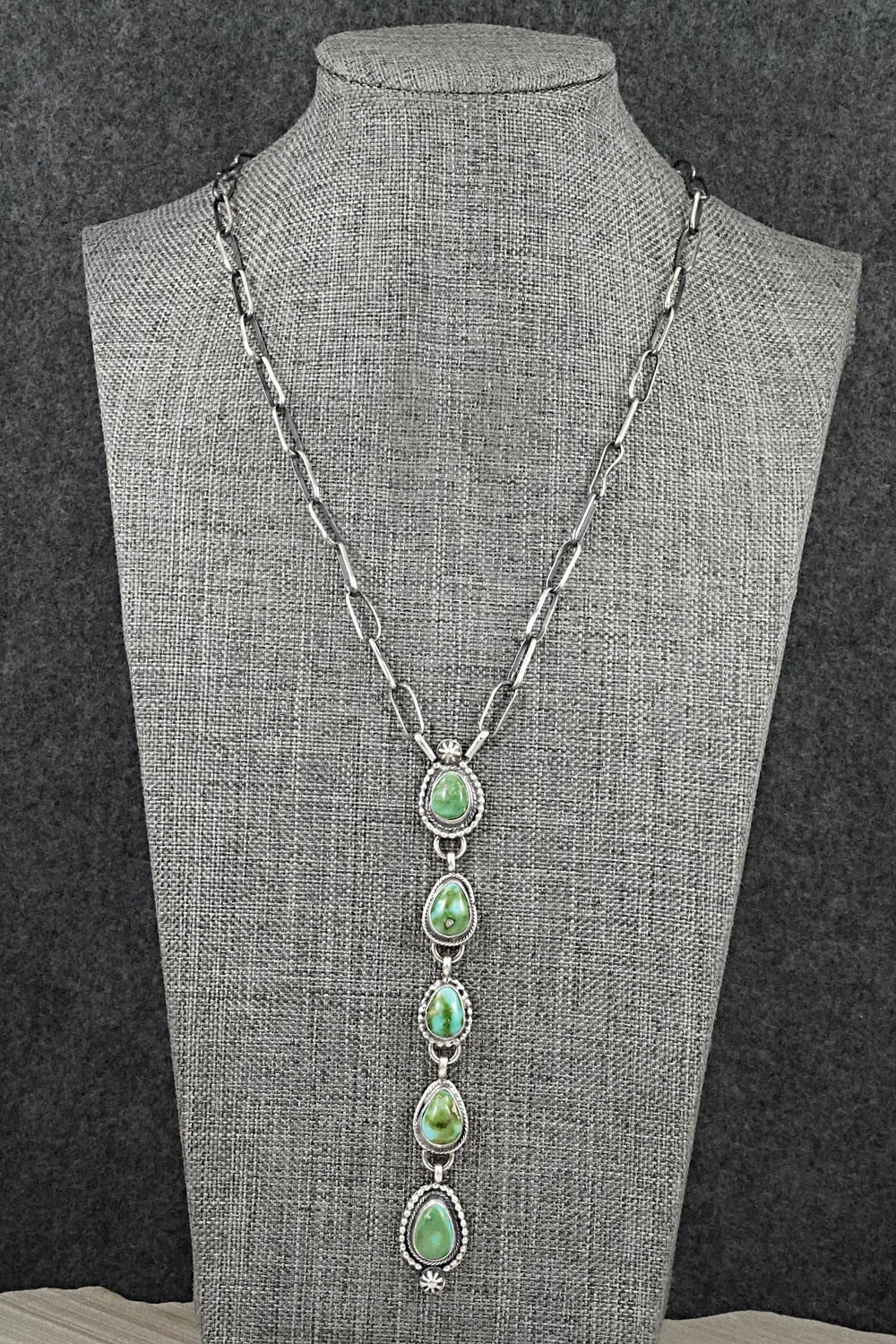 Turquoise & Sterling Silver Necklace - Bobby Johnson