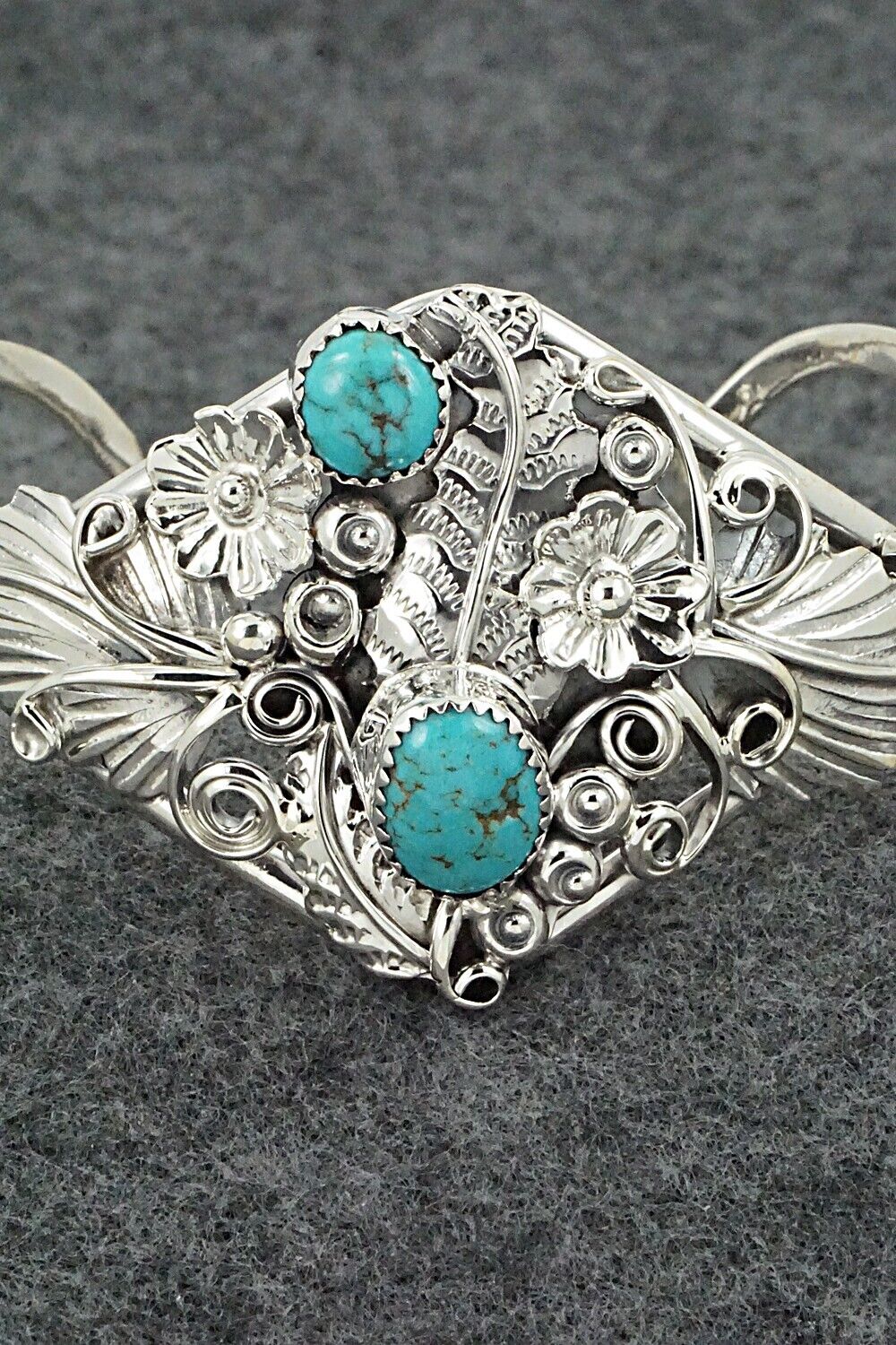 Turquoise & Sterling Silver Bracelet - Harry Yazzie