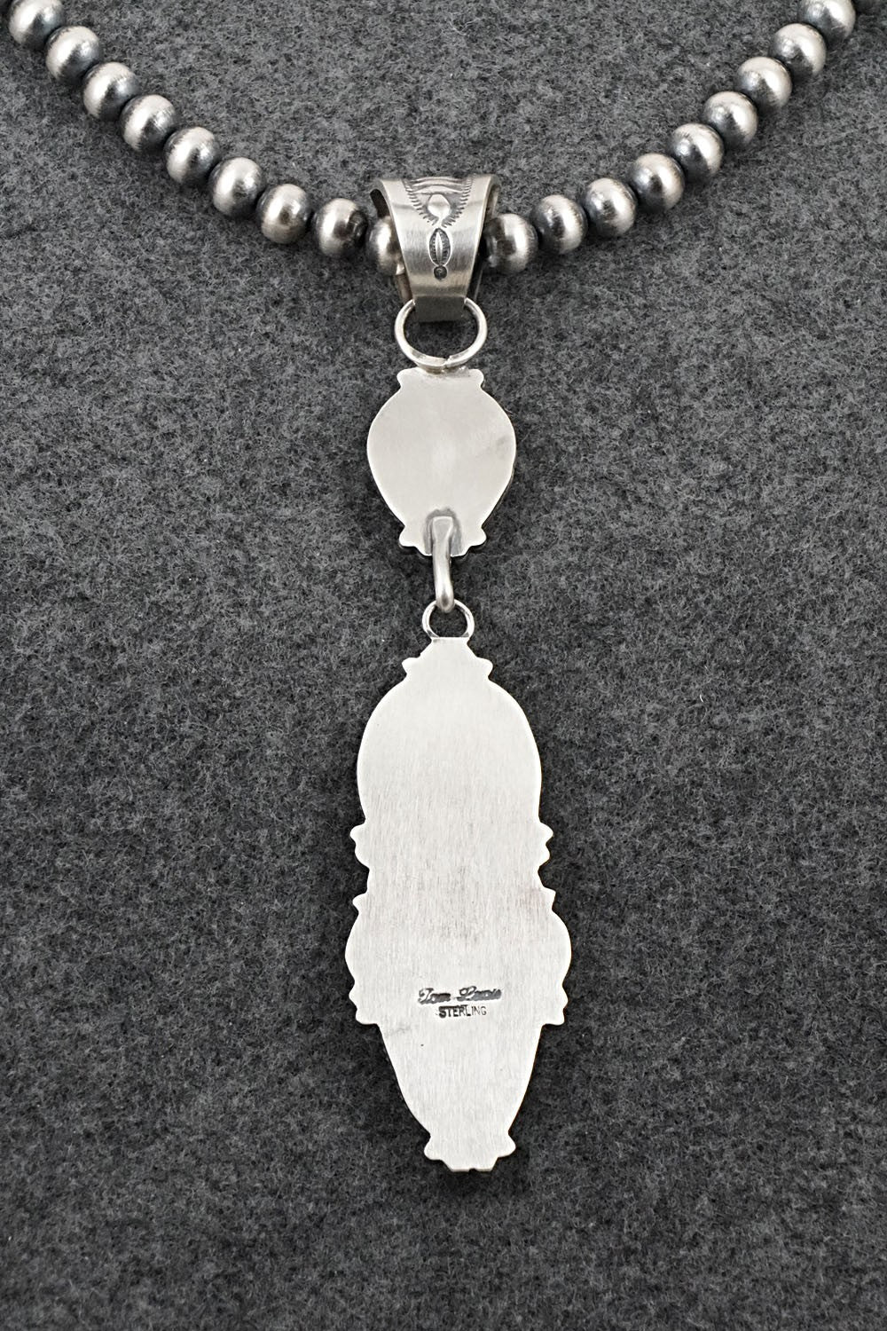 Turquoise & Sterling Silver Necklace - Tom Lewis