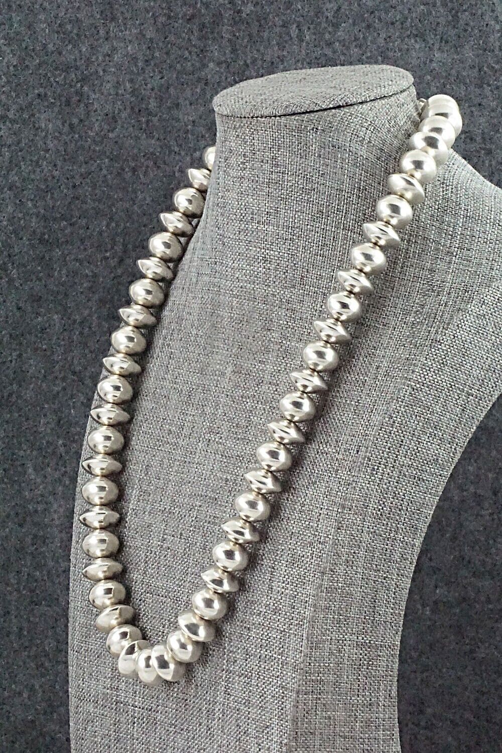 Sterling Silver Navajo Pearl Necklace - Bryannen Halwood