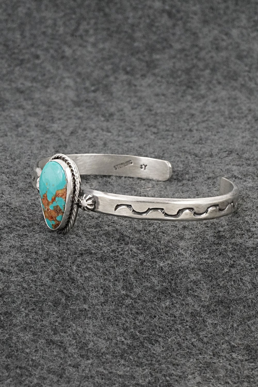Turquoise & Sterling Silver Bracelet - Samuel Yellowhair