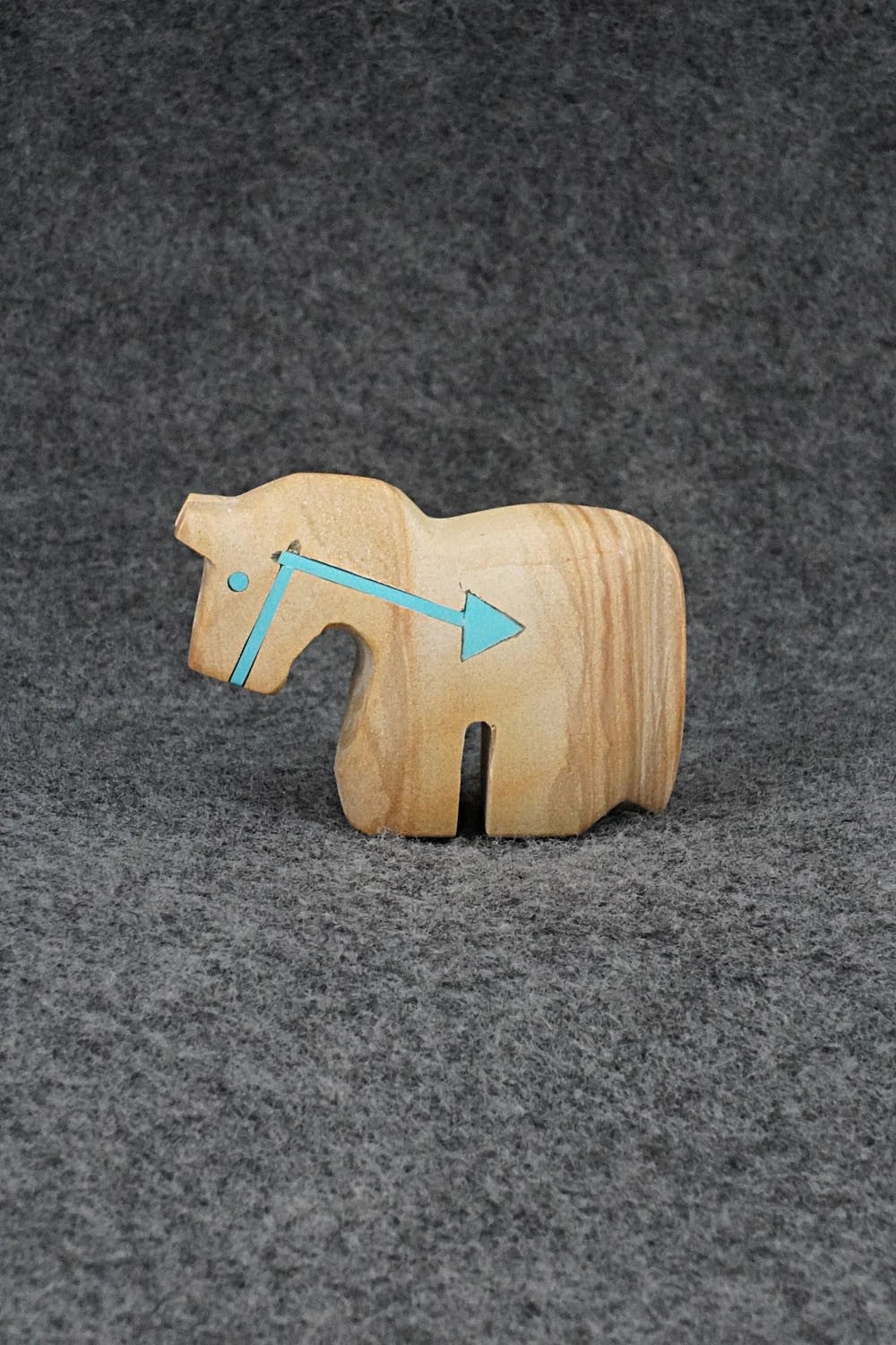 Horse Zuni Fetish Carving - Bernard Laiwakete