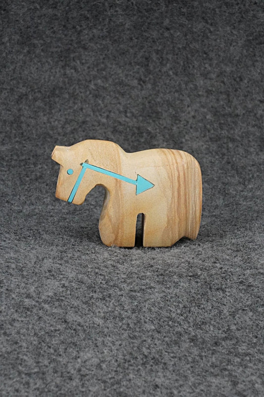 Horse Zuni Fetish Carving - Bernard Laiwakete