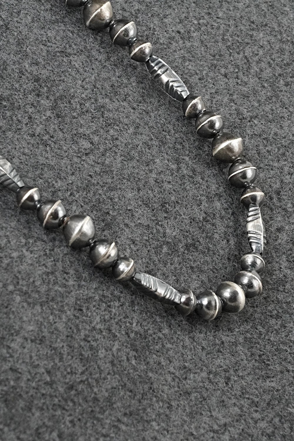Sterling Silver Navajo Pearl Necklace 19" - Vintage