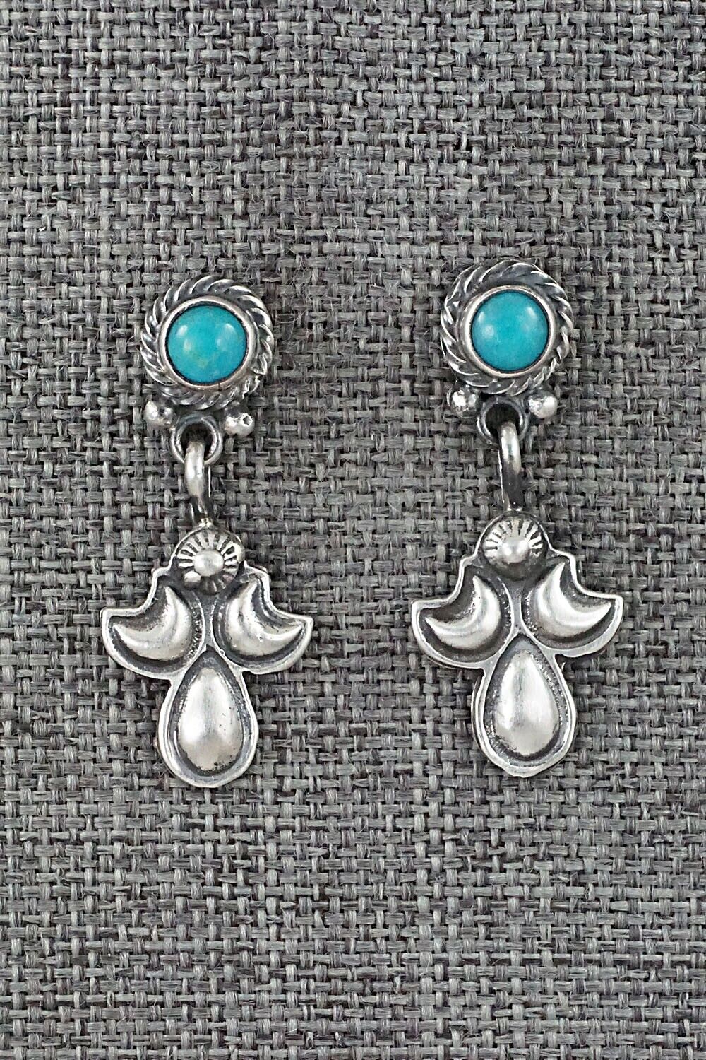 Turquoise & Sterling Silver Earrings - Annie Spencer