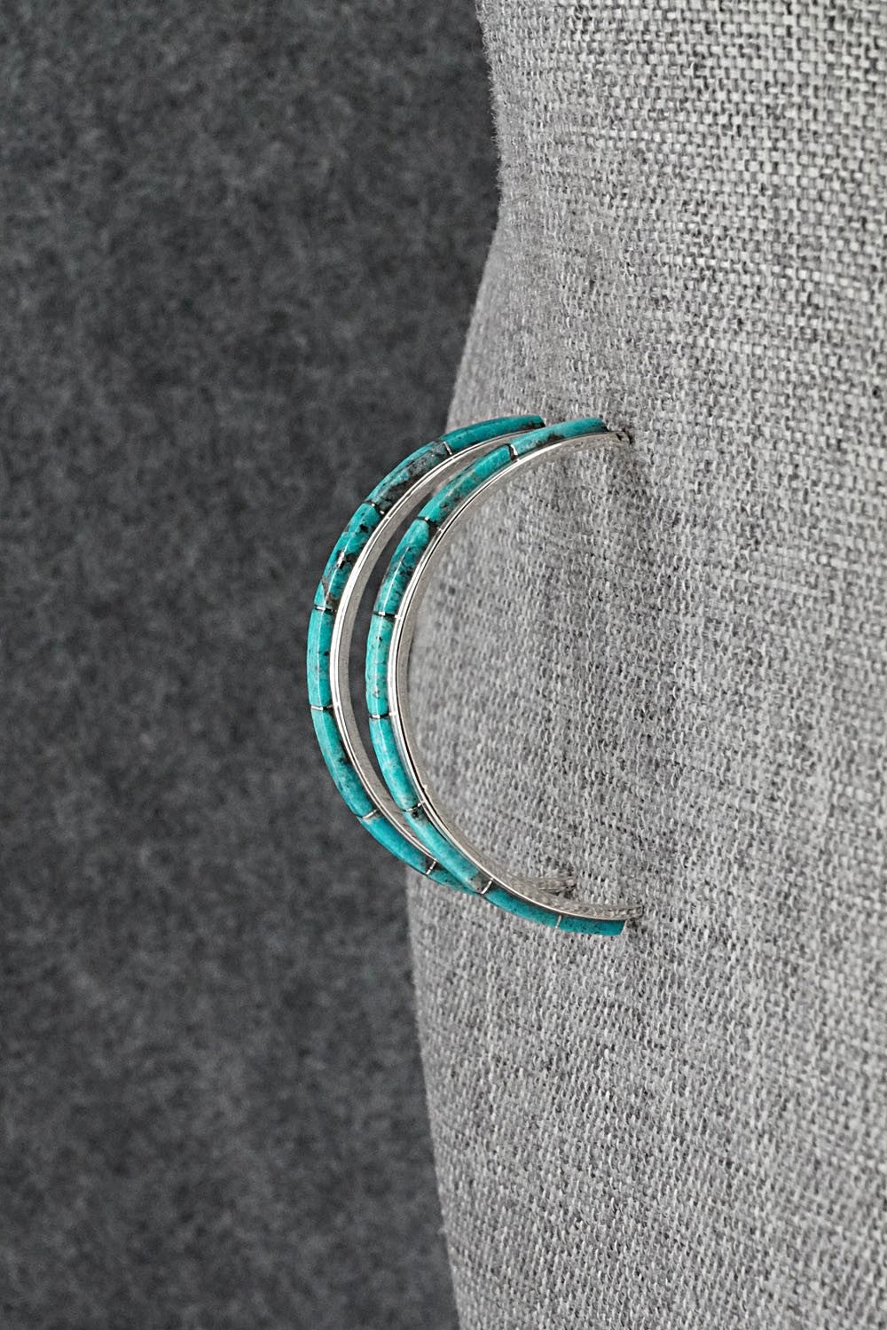 Turquoise & Sterling Silver Earrings - Gloria Waatsa