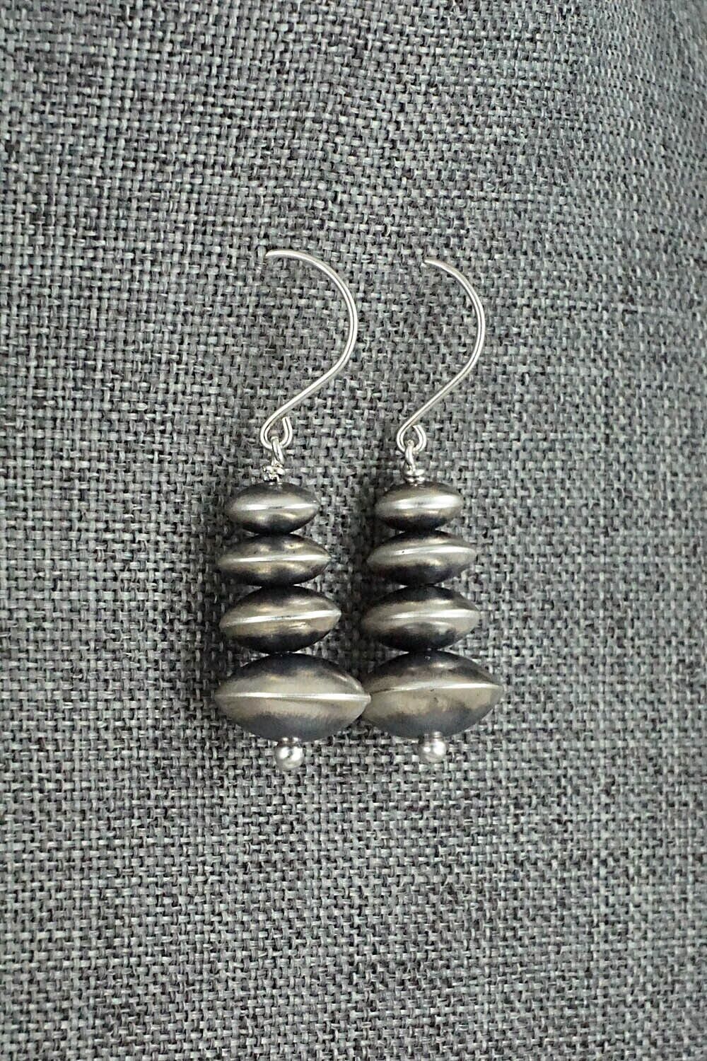 Sterling Silver Navajo Pearl Earrings - Bryannen Halwood