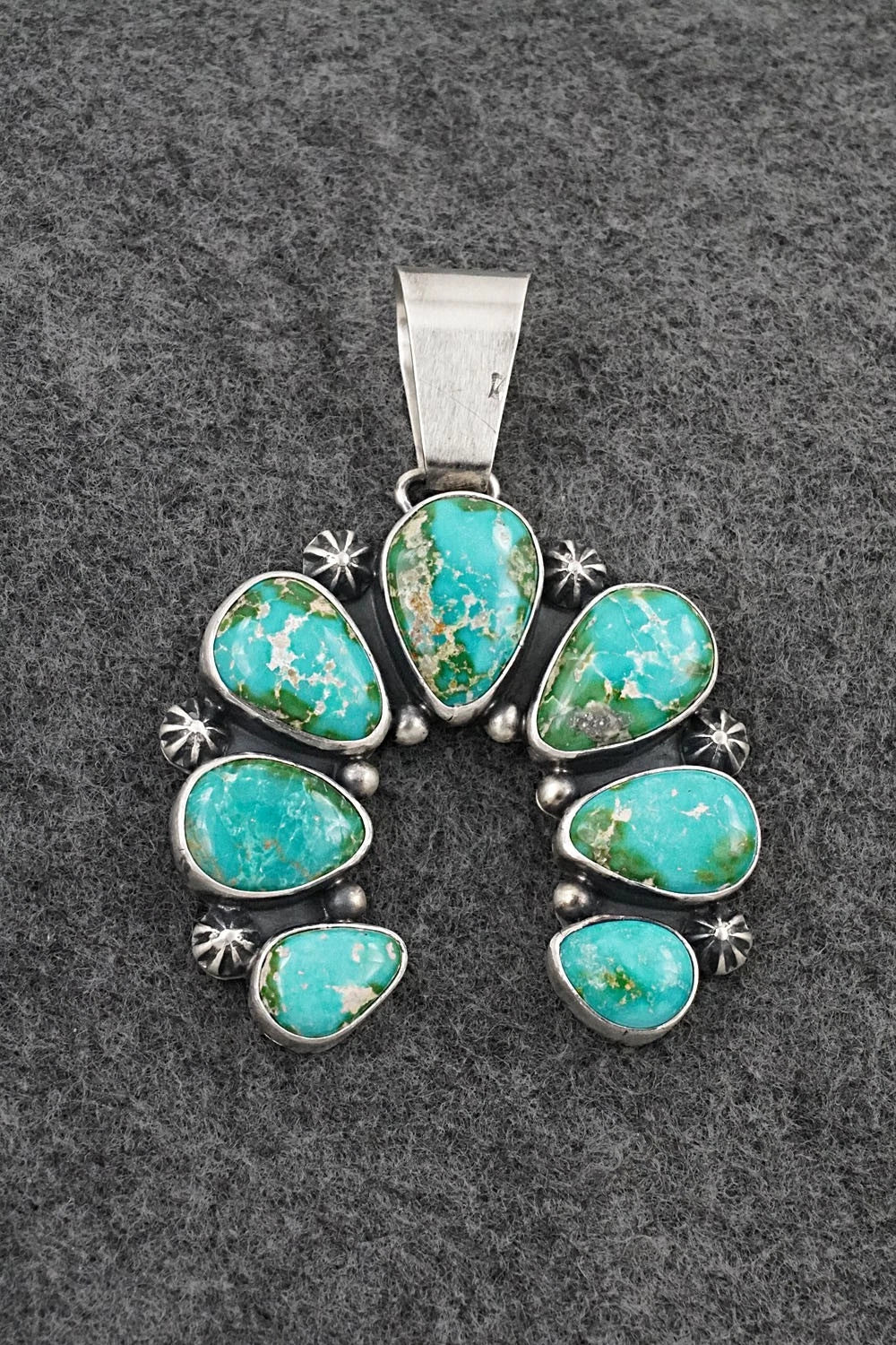 Turquoise & Sterling Silver Pendant - Paul Livingston