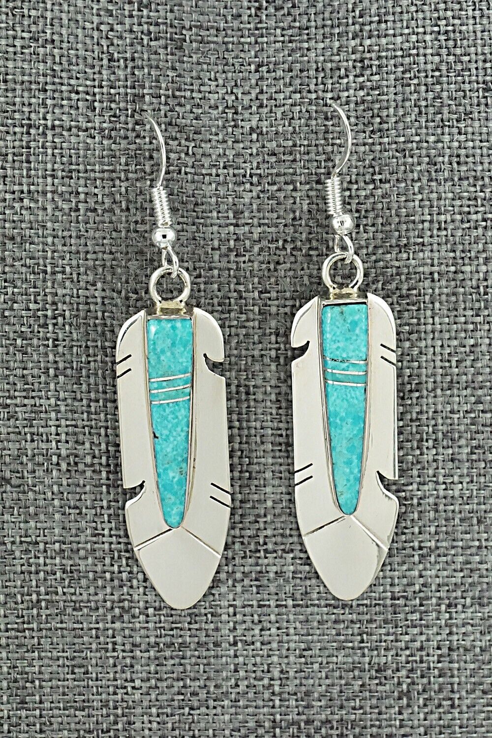 Turquoise & Sterling Silver Earrings - Marilyn Yazzie