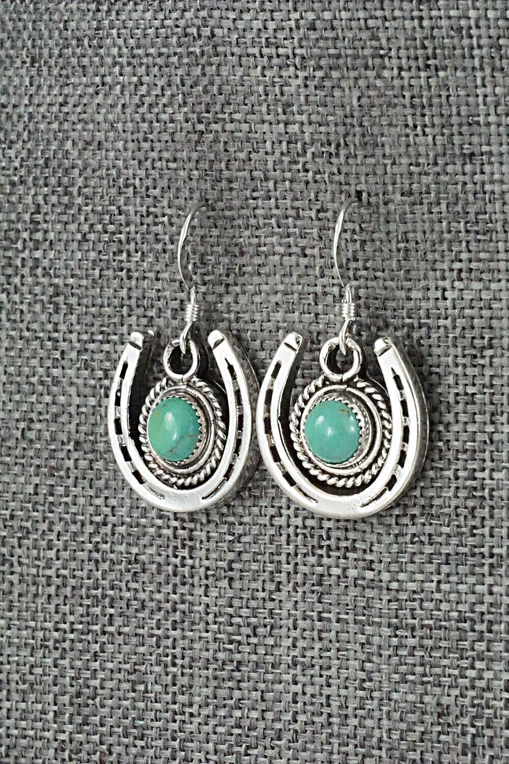 Turquoise and Sterling Silver Earrings - Sharon McCarthy