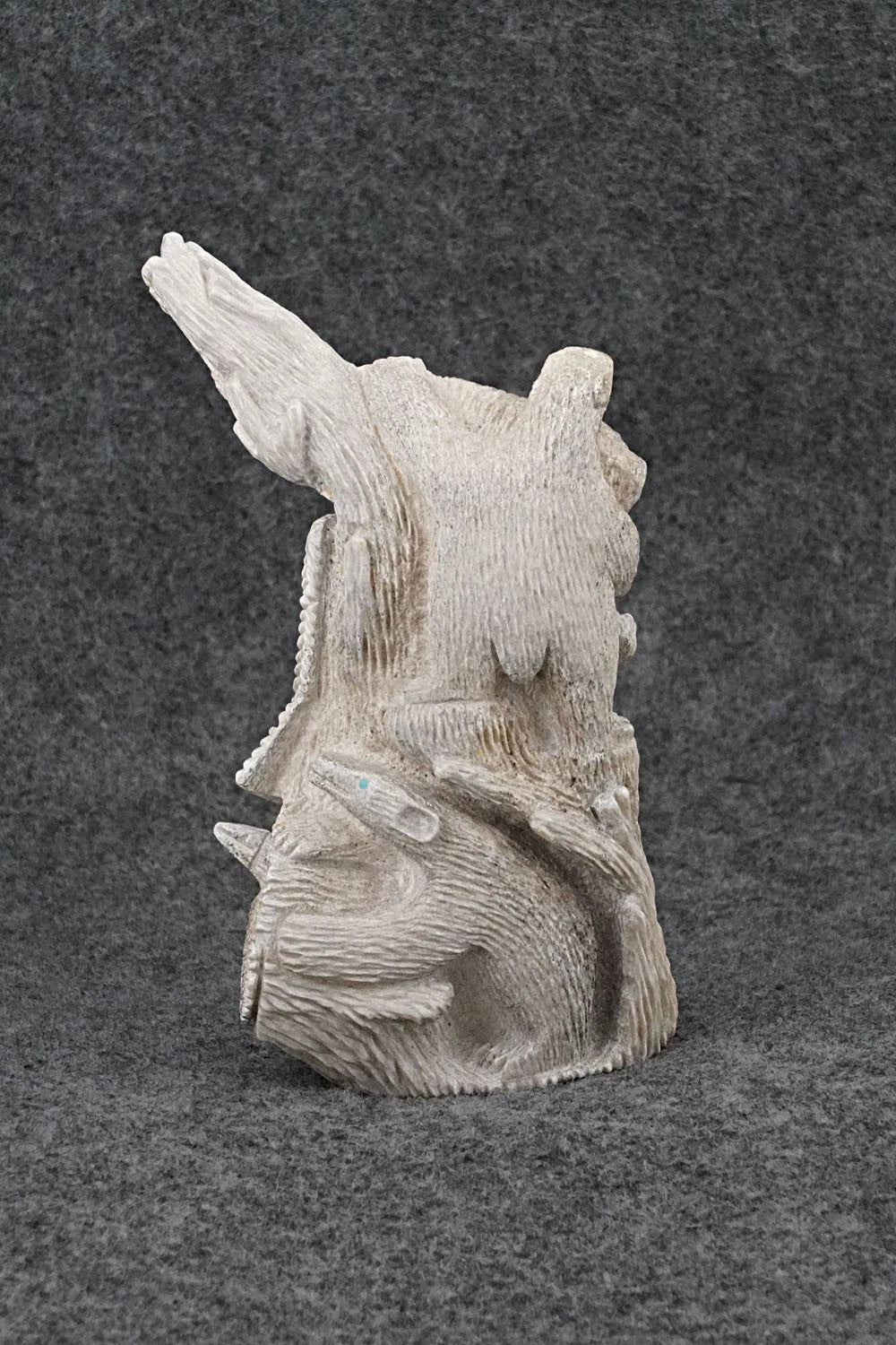 Bears and Eagle Zuni Fetish Carving - Destry Siutza
