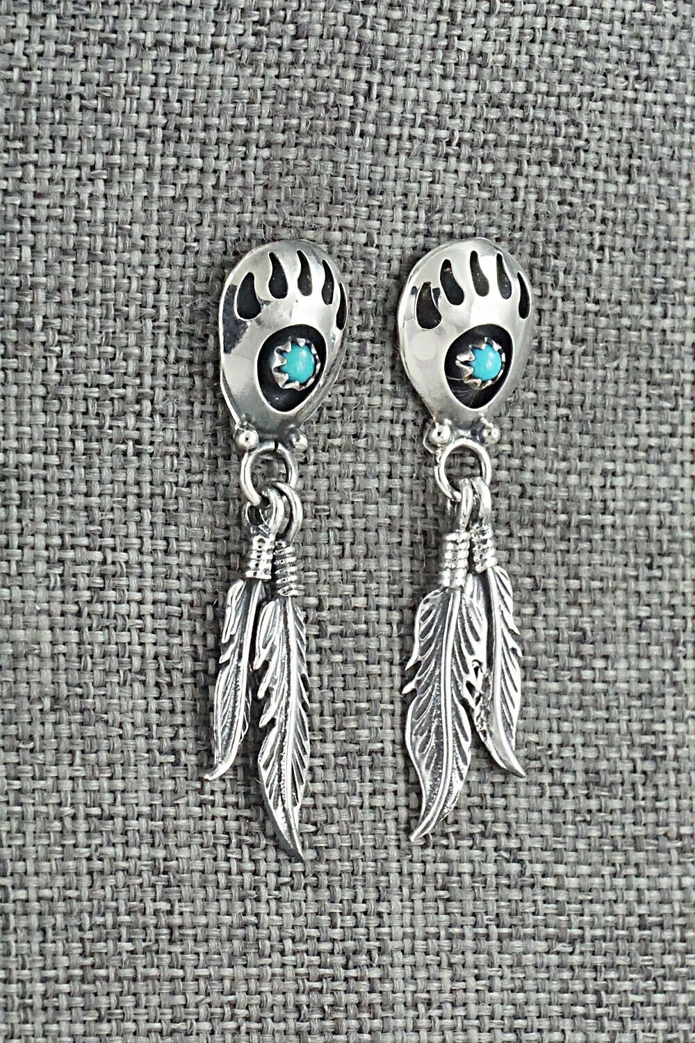 Turquoise & Sterling Silver Earrings - Annie Spencer