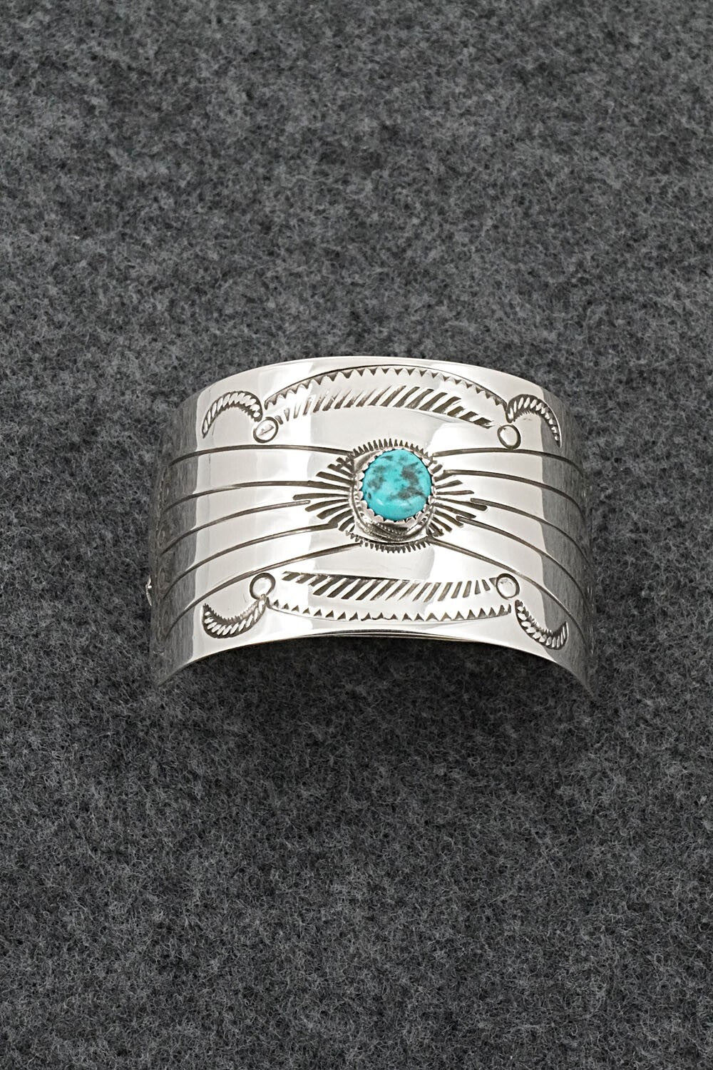 Turquoise & Sterling Silver Hair Barrette - Jolene Begay