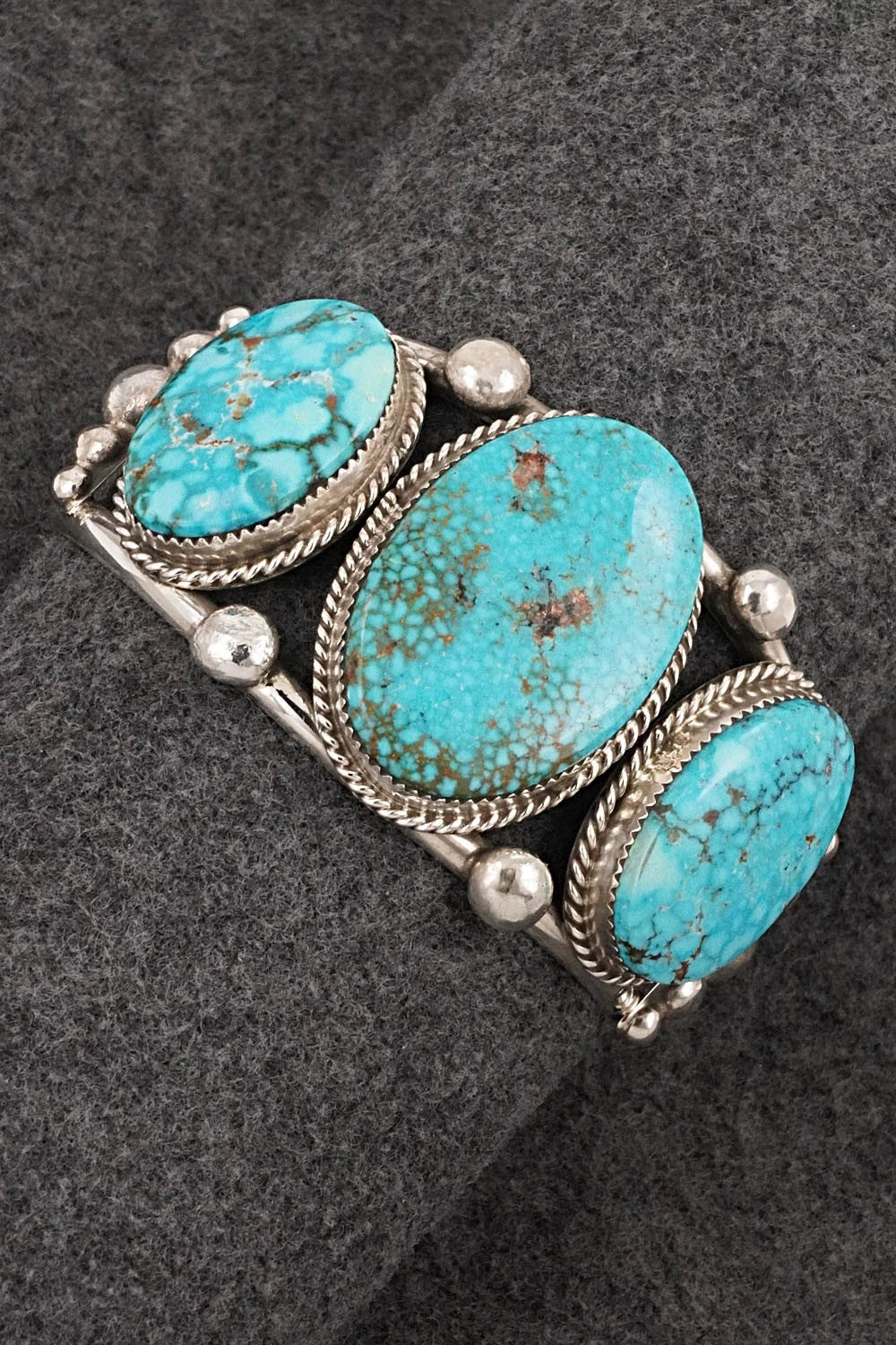 Turquoise & Sterling Silver Bracelet - Ray Nez